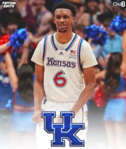 Read more about the article BREAKING: Kentucky Land Former Alabama and Kansas Top Guard Who Averaged 11.2 Points, 3.4 Rebounds, And 1.5 Assists Per Game While Shooting Nearly 40% From Beyond The Arc.