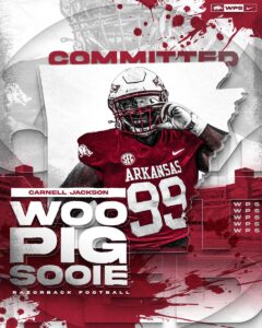 Read more about the article BREAKING: The Arkansas Football Program Received The Verbal Commitment Of Defensive Tackle Target Carnell Jackson Jr.