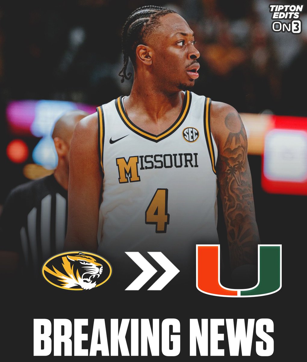 Read more about the article BREAKING: A 6-Foot-7, 220-Pound Wing From Missouri, Has Officially Committed To The University Of Miami After Entering The NCAA Transfer Portal Earlier This Month.